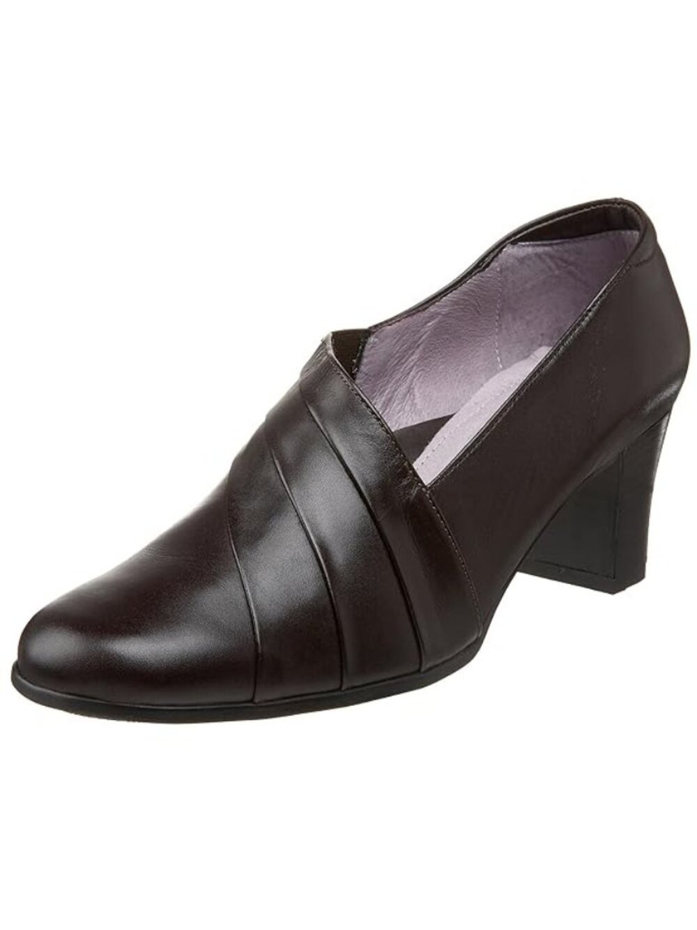 Beautifeel Womens Anne Black Leather Pump Heels Size 7